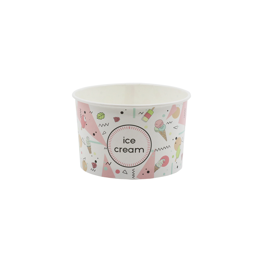 MISKA PAP. NADRUK 350 ML (2812) ICE CREAM A 30 (15 W KARTONIE)